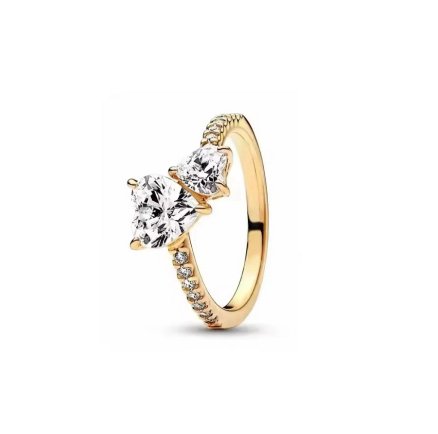 Anillo Doble Corazón